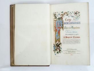 Vente aux enchères MOQUIN-TANDON (A.). Carya magalonensis, ou Noyer de Maguelonne. Second