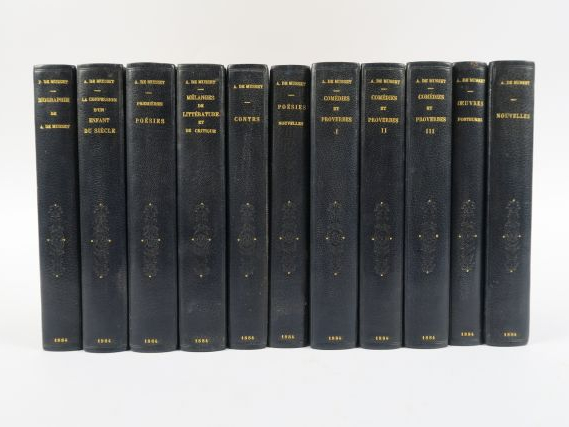 MUSSET (Alfred de). Œuvres complètes. Paris, Charpentier 1884. 11 vol.