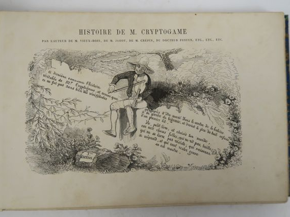TOPFFER. Histoire de M. Cryptogame par l'auteur de M. Vieux-Bois, de M