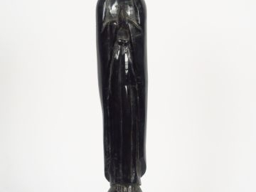 Sculpture moderne en ébène "Vierge Noire". H. 53 cm