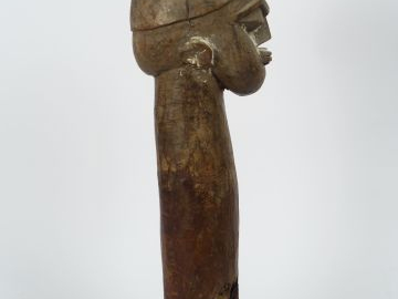 Tête piquet Lobi baathil. Burkina Faso H. 55 cm