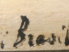 André BRASILIER "Le grand bouquet rose" Huile sur toile. Signée en bas