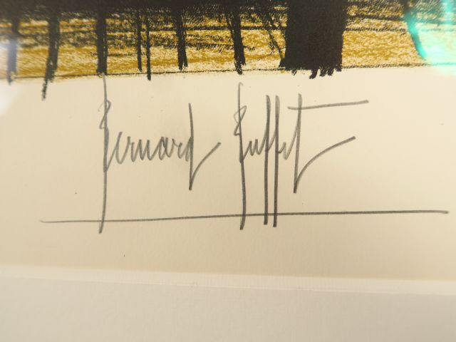 Bernard BUFFET "Jeux de dames" Lithographie sur velin d'Arches. Signée