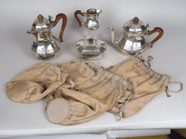 PUIFORCAT. Service à thé et à café en argent, poinçon Minerve, compren