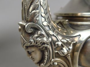 Service à thé et à café Napoléon III en argent, poinçon Minerve, impor
