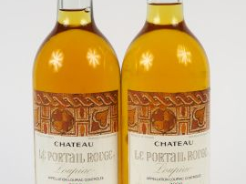 2 BOUTEILLES CHÂTEAU LE PORTAIL ROUGE LOUPIAC - 2000