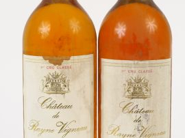 2 BOUTEILLES CHÂTEAU RAYNE VIGNEAU 1er CC SAUTERNES : 1 de 1988 ELT - 