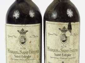 2 MAGNUMS MARQUIS DE ST ESTEPHE - 1976 - BG/EA