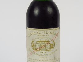 1 BOUTEILLE CHÂTEAU MARGAUX 1er GCC MARGAUX - 1977 - HEP+