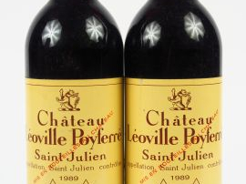 2 BOUTEILLES CHÂTEAU LEOVILLE POYFERRE GCC ST JULIEN - 1989 - BG