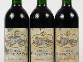 Vente aux enchères 3 BOUTEILLES CHÂTEAU CHASSE SPLEEN CB MOULIS - 1999 - ELA