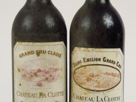 Vente aux enchères 2 BOUTEILLES CHÂTEAU LA CLOTTE GCC ST EMILION - 1989/1993 - ELT/BS