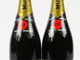 2 BOUTEILLES CHAMPAGNE MOET   CHANDON BRUT IMPERIAL