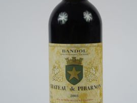 1 BOUTEILLE CHÂTEAU DE PIBARNON BANDOL - 2003