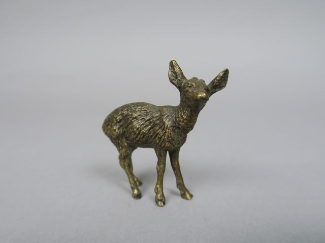 Sujet en bronze de Vienne 'chevreau' Dim. 4,5 x 5 cm