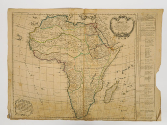 Vente aux enchères Lot de 8 cartes  (Robert de ) VAUGONDY - Carte d'Afrique. 1771 - Carte