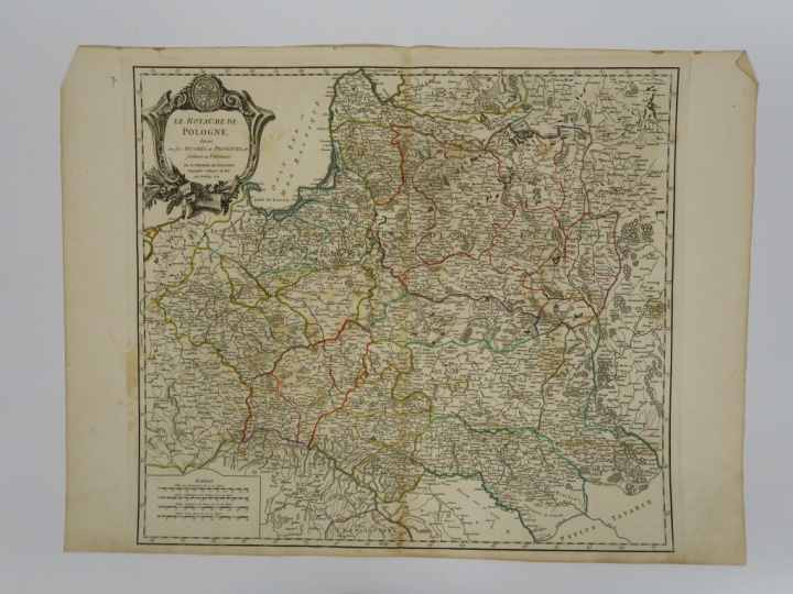 Lot de 8 cartes  (Robert de ) VAUGONDY - Carte d'Afrique. 1771 - Carte