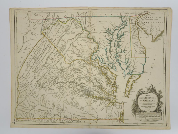 Lot de 8 cartes  (Robert de ) VAUGONDY - Carte d'Afrique. 1771 - Carte