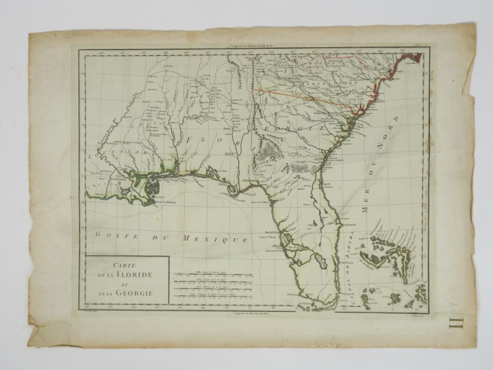 Lot de 3 cartes :  TARDIEU. Etats-UNIS - Carte de la partie septentrio