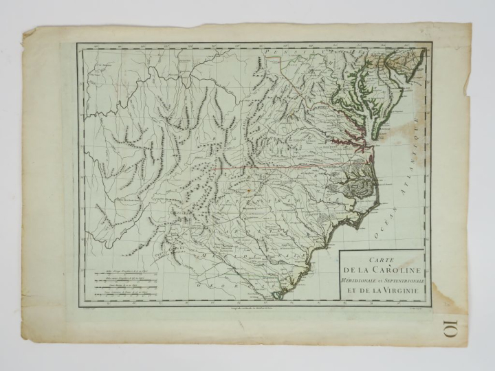 Lot de 3 cartes :  TARDIEU. Etats-UNIS - Carte de la partie septentrio