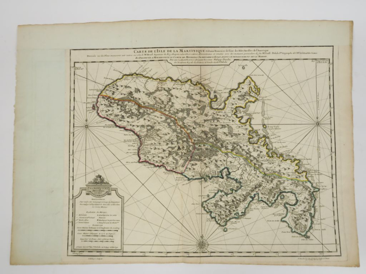 DE L'ISLE Guillaume. - Carte de l'ile de la Martinique 1732 (vendue en