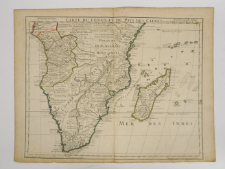 Vente aux enchères Lot de 3 cartes :  DE L'ISLE Guillaume. - Carte du Congo et du Pays de