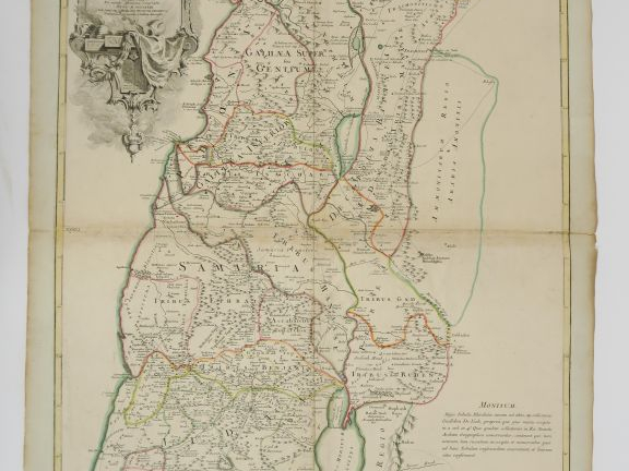 DE L'ISLE Guillaume. - Carte Terrae Sanctae 1782 (vendue en l'état)