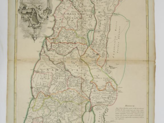 Vente aux enchères DE L'ISLE Guillaume. - Carte Terrae Sanctae 1782 (vendue en l'état)