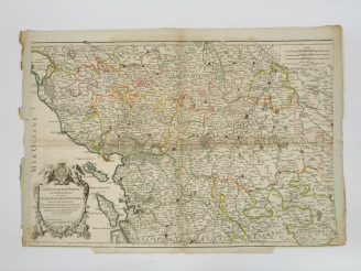 Vente aux enchères Lot de 9 cartes :  - Provinces de France  JAILLOT Hubert.  - Province 