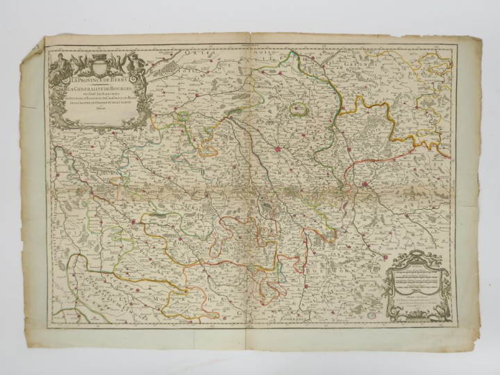 Lot de 9 cartes :  - Provinces de France  JAILLOT Hubert.  - Province 
