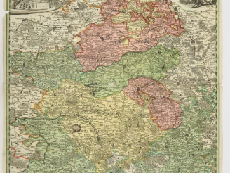Vente aux enchères HOMANN Jean-Baptiste. - Carte Campaniae, carte coloriée (s.d) c. 1750 