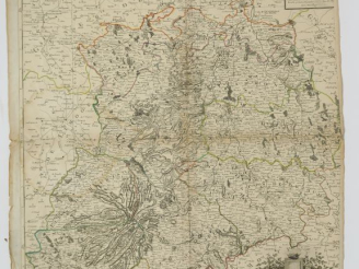 Vente aux enchères Lot de 2 cartes : NOLIN.  - Carte Gouvernements militaires d'Anjou et 