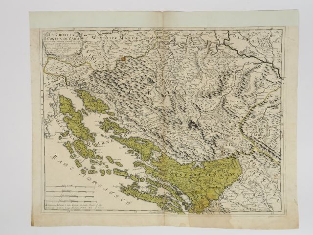 ROSSI. Jacques - Carte La Croatia e contea di Zara. 1690. 2 cartes