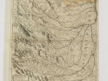 Lot de 3 cartes :  ROSSI  - Carte Provincia del principato Citra. 1714