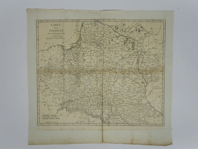 KITCHIN  - Carte de la Pologne avec ses démembrements On y joint 3 car