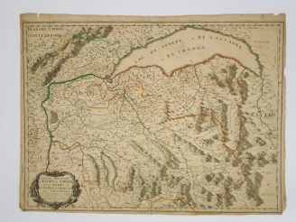Vente aux enchères Lot de 2 cartes :  SANSON. - Partie septemtrionale des Estats de Savoy
