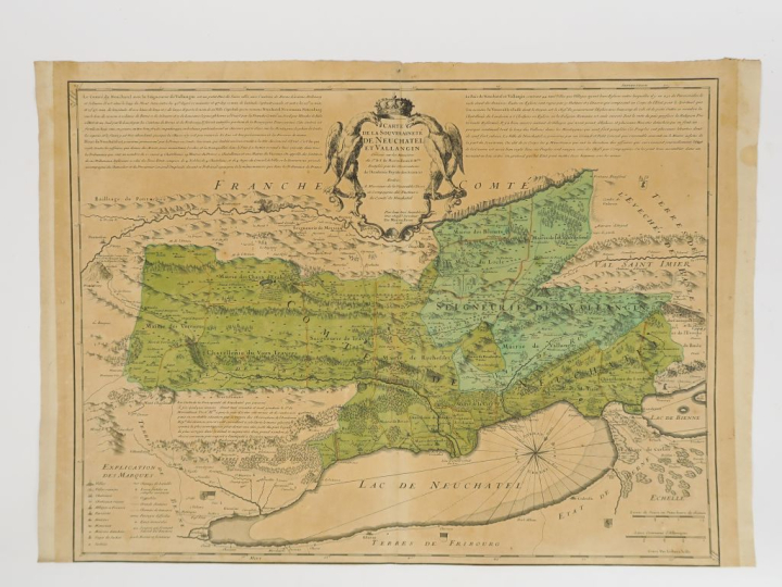 Lot de 2 cartes :  SANSON. - Partie septemtrionale des Estats de Savoy
