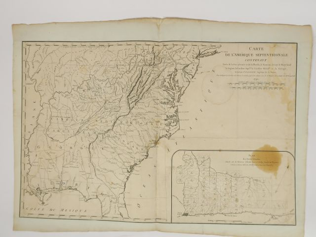 Ensemble de 20 cartes XVIIIème 'les Amériques' (carte du Voyage de Coo