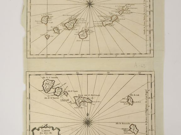 Ensemble de cartes XVIIIème '- Cap Verd, Iles canaries par Bellin 1746