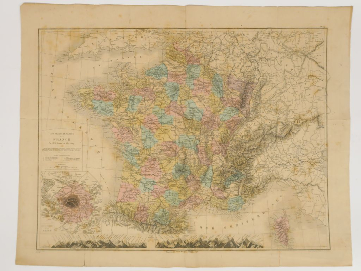 Ensemble de cartes XVIIIème - Port de Rome - Plan ville de Mantoue par