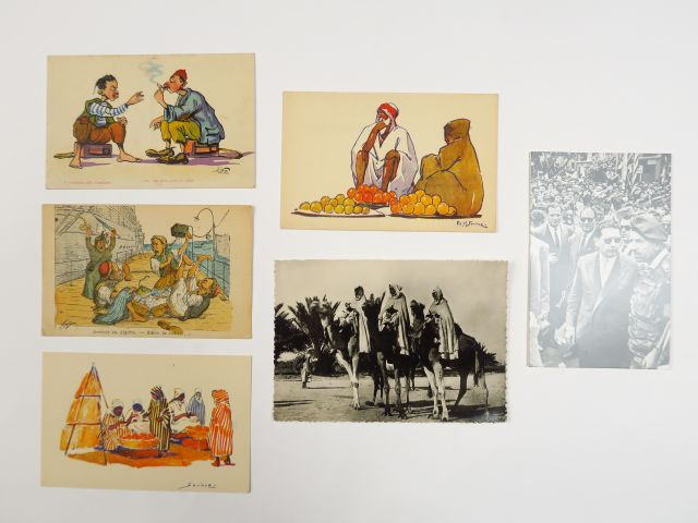 Album "Afrique du Nord" comprenant environ 146 cartes postales et phot