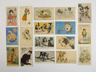 Vente aux enchères Album "Illustrateurs" comprenant environ 500 cartes postales