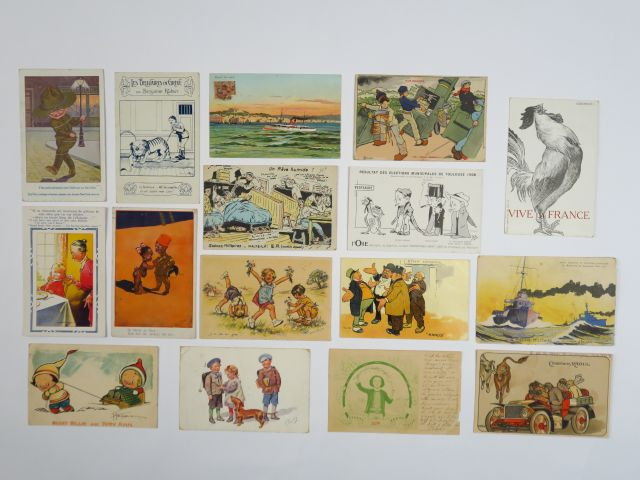 Album "Illustrateurs" comprenant environ 500 cartes postales