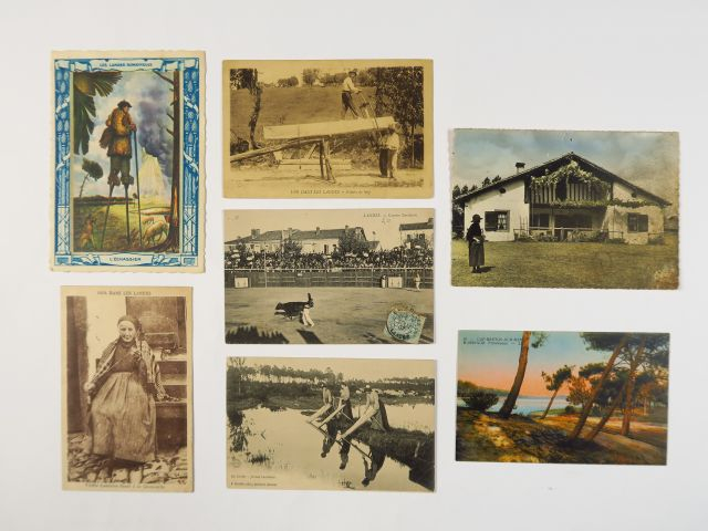 Album "Landes" comprenant environ 141 cartes postales