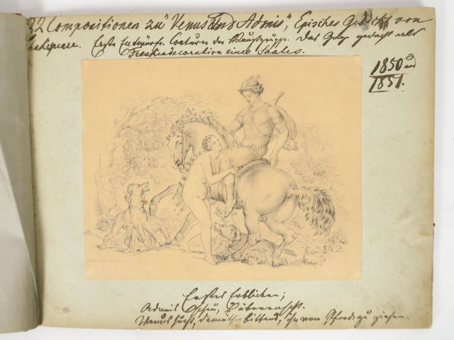 TEUTWARD SCHMITSON. Carnet de 27 dessins représentant des scènes de l'