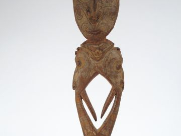 Crochet Iatmul, Aire Sepik, Papouasie Nouvelle Guinée Bois dur à patin