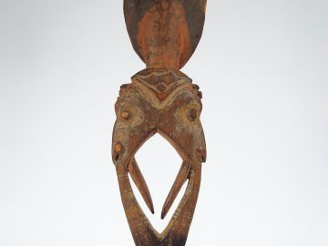Crochet Iatmul, Aire Sepik, Papouasie Nouvelle Guinée Bois dur à patin