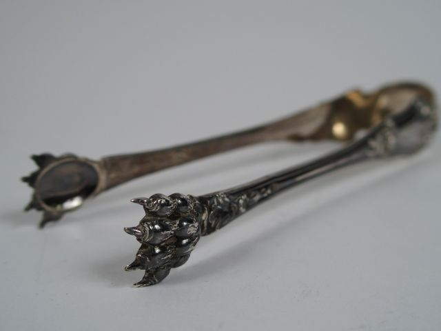 Pelle à sucre Napoléon III de style Rocaille en argent, poinçon Minerv