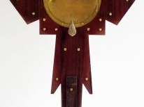 Grand ostensoire Art Déco en palissandre et métal doré, dans son coffr