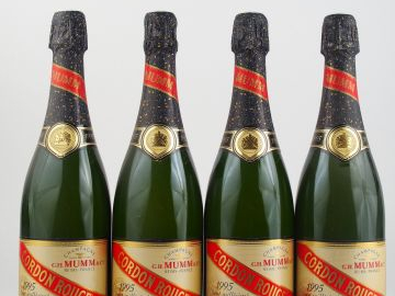 4 BOUTEILLES CHAMPAGNE MUMM 'CORDON ROUGE' - 1995